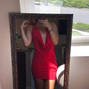 Red dress wear it two ways